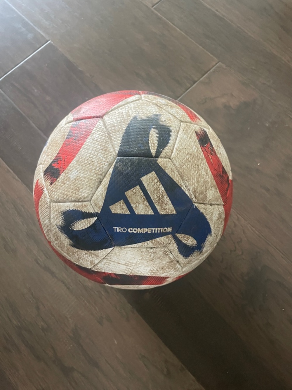 Used adidas soccer tiro competition match ball. Size 5